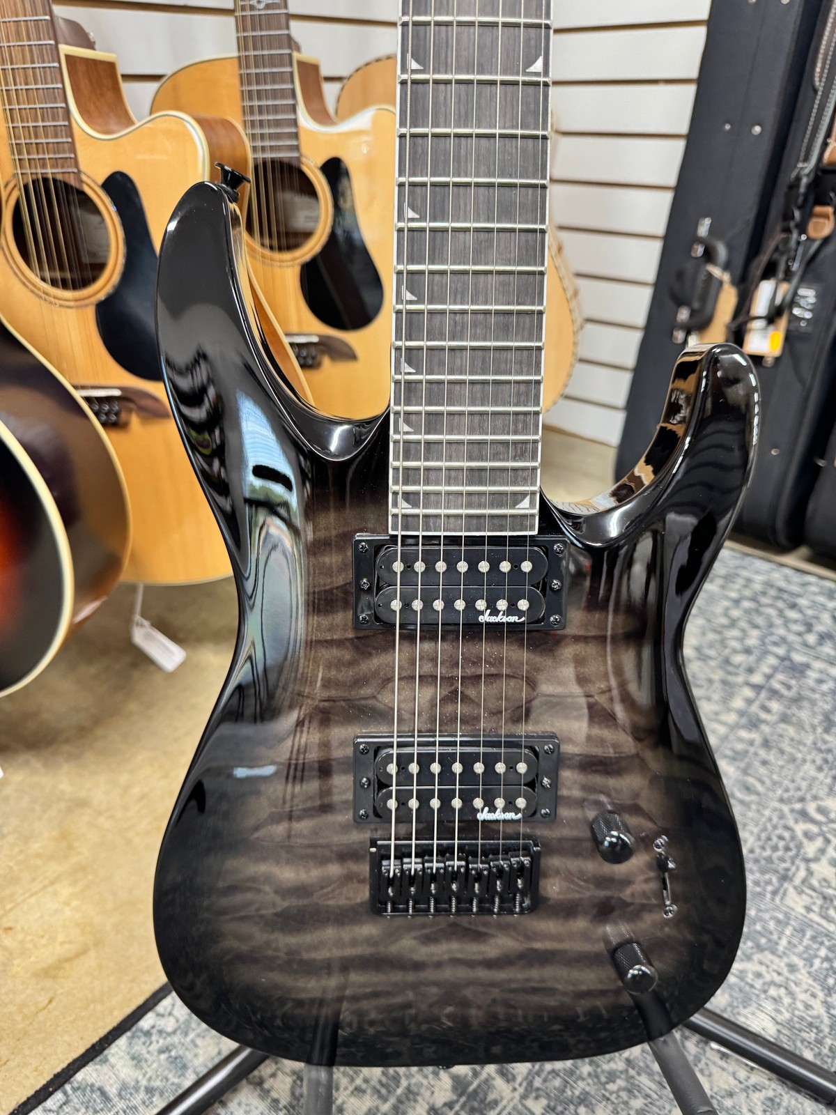 Jackson JS Series JS22-7 DKA QM – Transparent Black