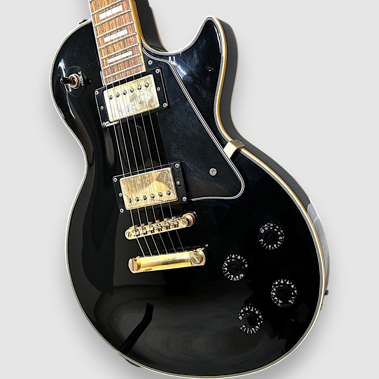 Epiphone Les Paul Custom Used Maple Top Mahogany Back Body Ebony w/Soft Case