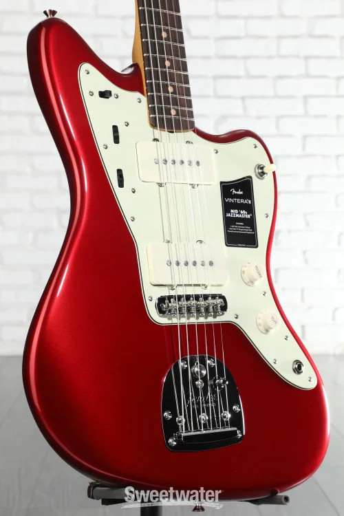 Fender Vintera III Mid ’60s Jazzmaster Electric Guitar – Candy Apple Red