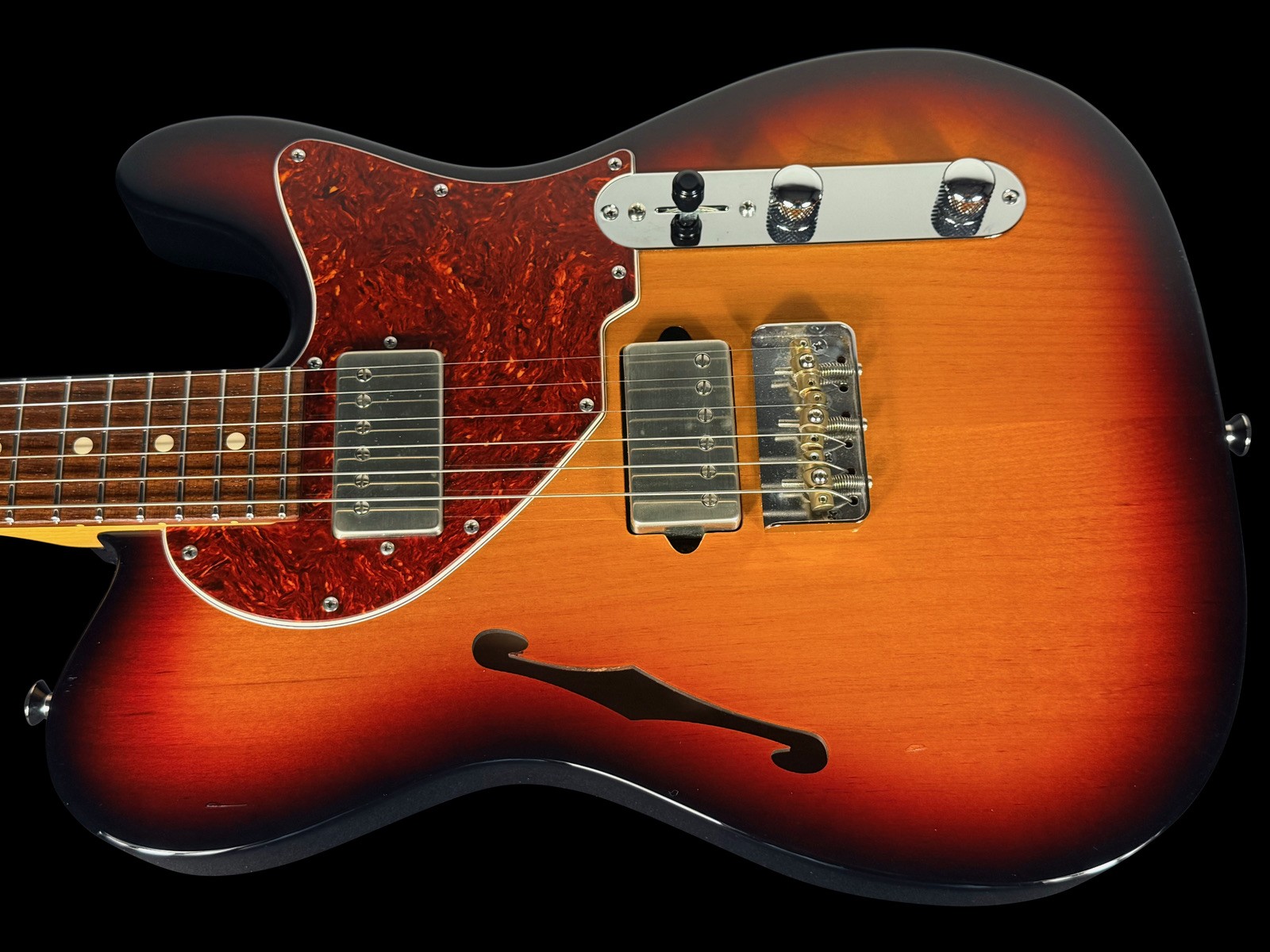 2020 SUHR ALT T CHAMBERED w SINGLE F-HOLE ~ 3-TONE BURST