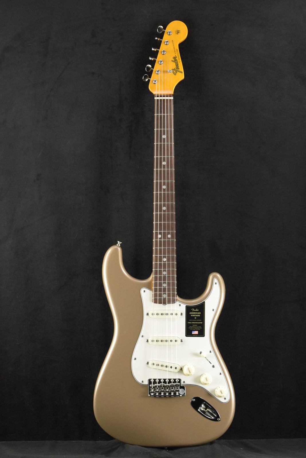 Fender American Vintage II 1965 Stratocaster Shoreline Gold Round-Lam Rosewood