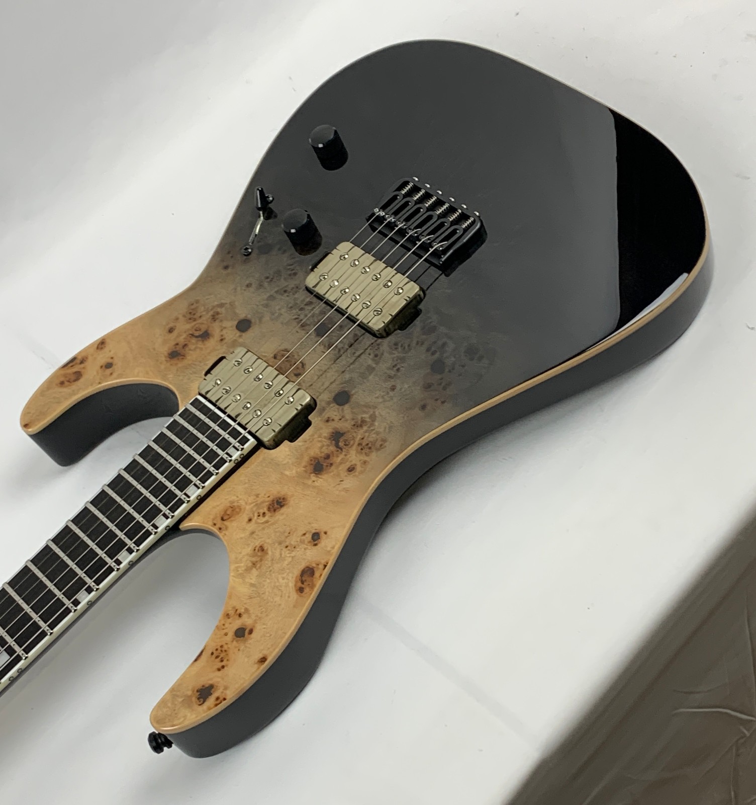 ESP E-II M-II NT Black Natural Fade Electric Guitar + Case B-Stock MIJ MII M2