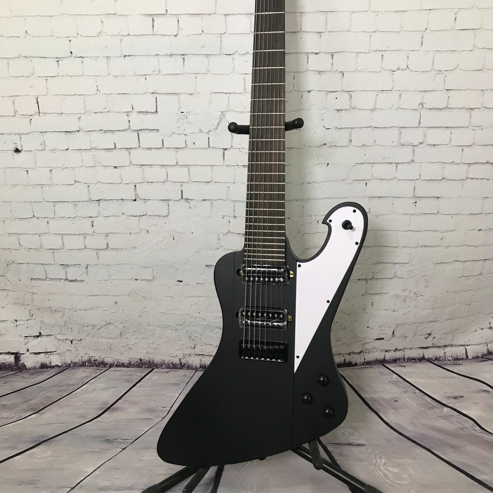 Factory custom electric guitar matte black color 8-string fixed bridge Hot sale