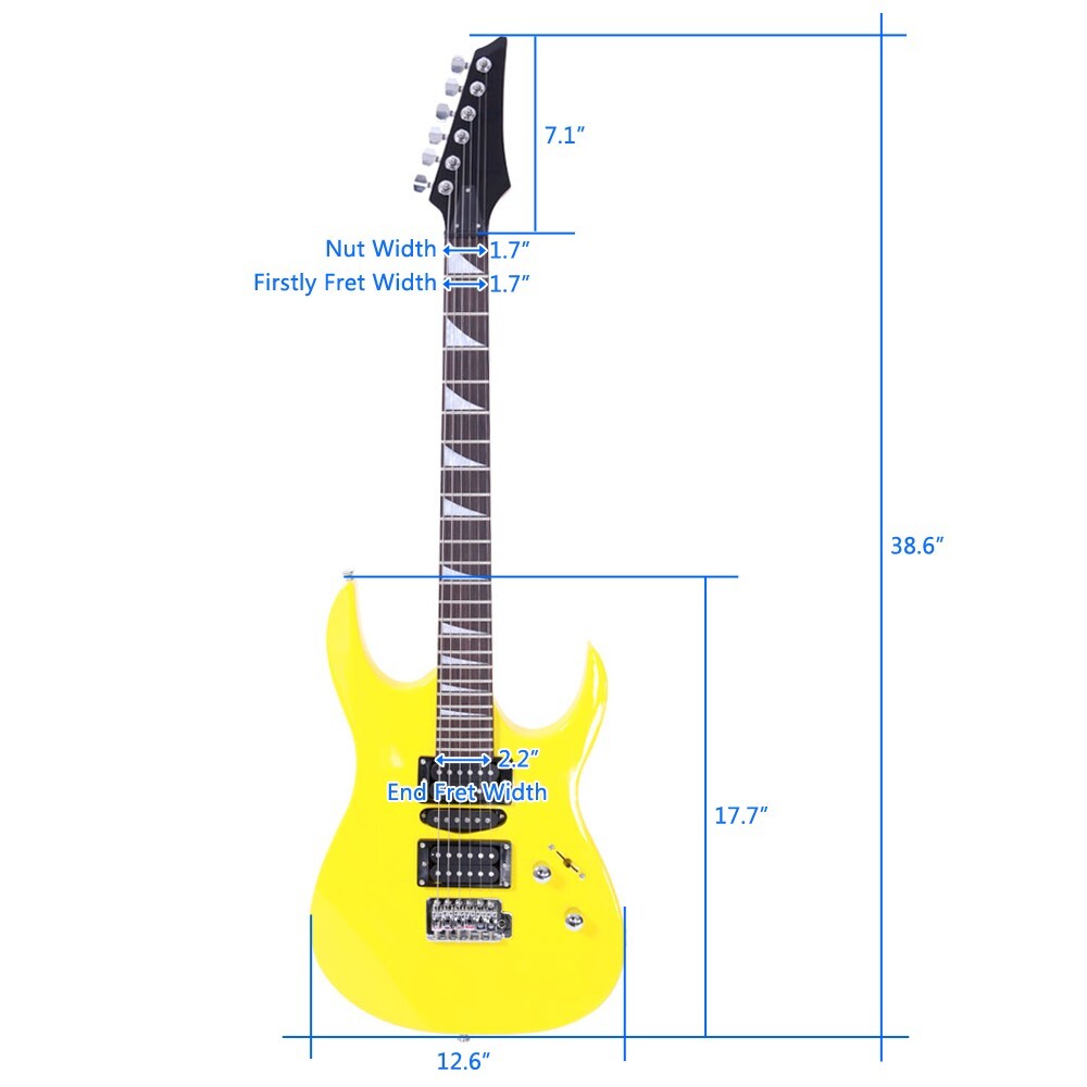 🎸FREE, FAST SHIPPING!🎸I Style Electric Guitar +Soft Case/Gig Bag +Strap, +Pic!