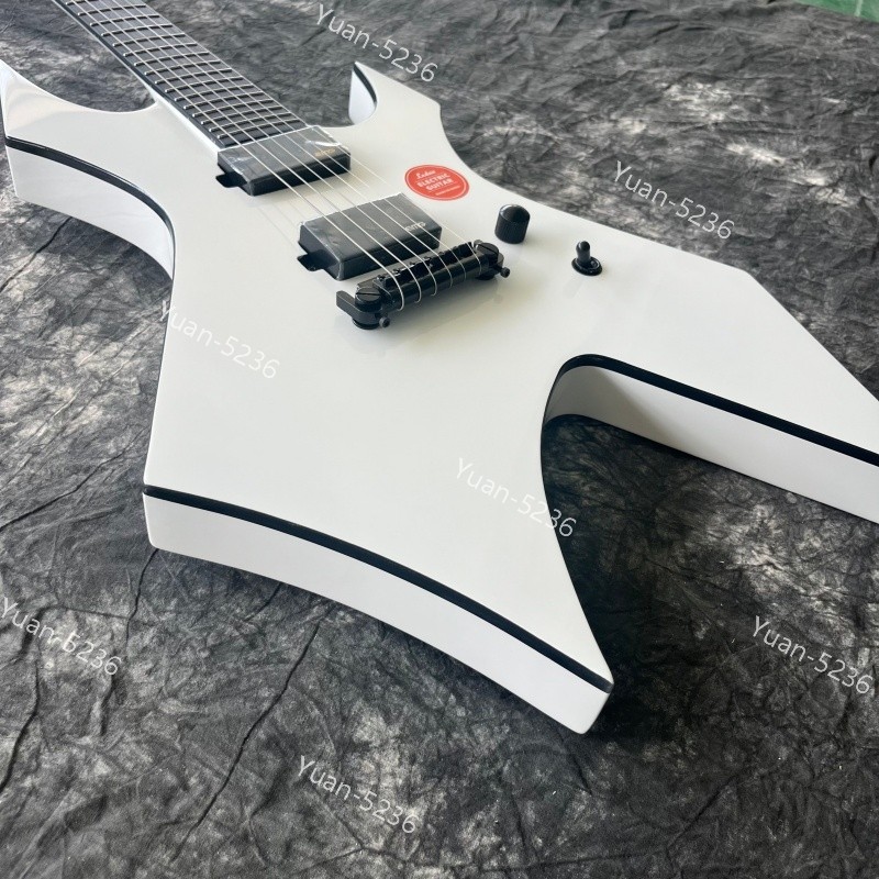 Solid Body Warlock Electric Guitar Rounded Stainless Frets Active HH Pickups