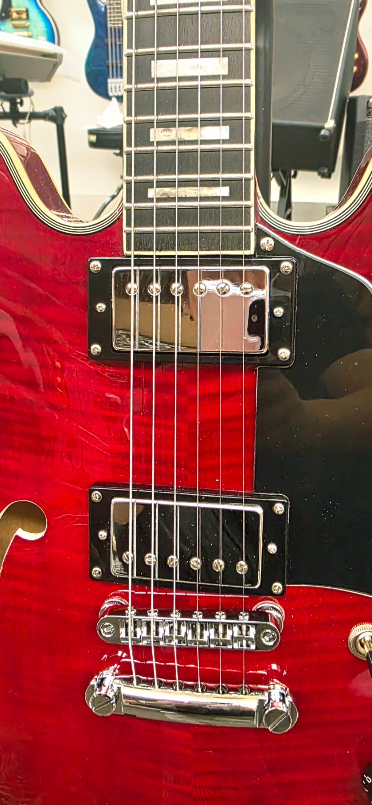 Aio wolf KSA50 2025 – Wine Red Electric Guitar Semi-Hollow Body