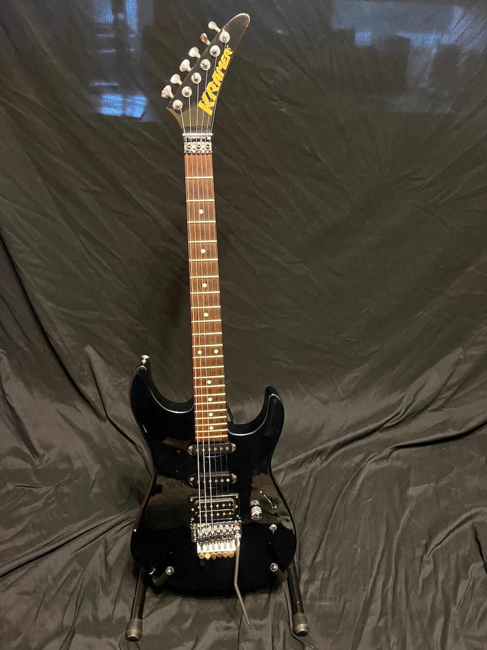 Vintage Kramer JK Guitar Blue H/S/S Floyd Rose W/Case