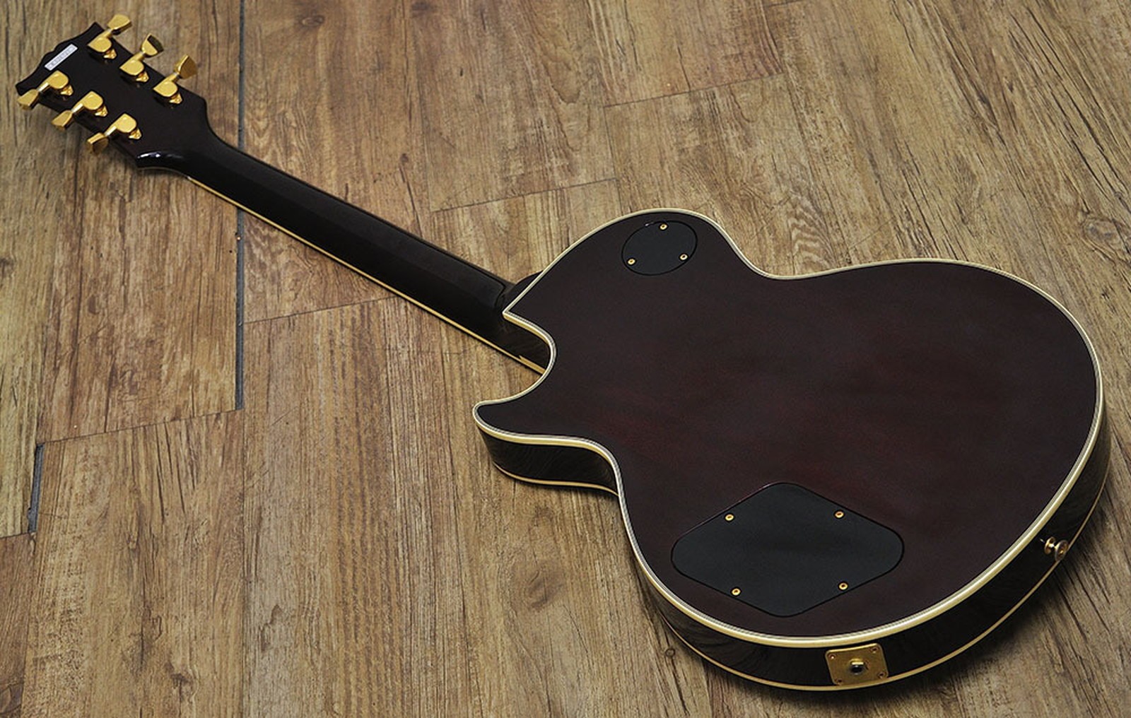 Orville LPC-75 Used 1990s Maple Top Mahogany Back Body Mahogany Neck Black
