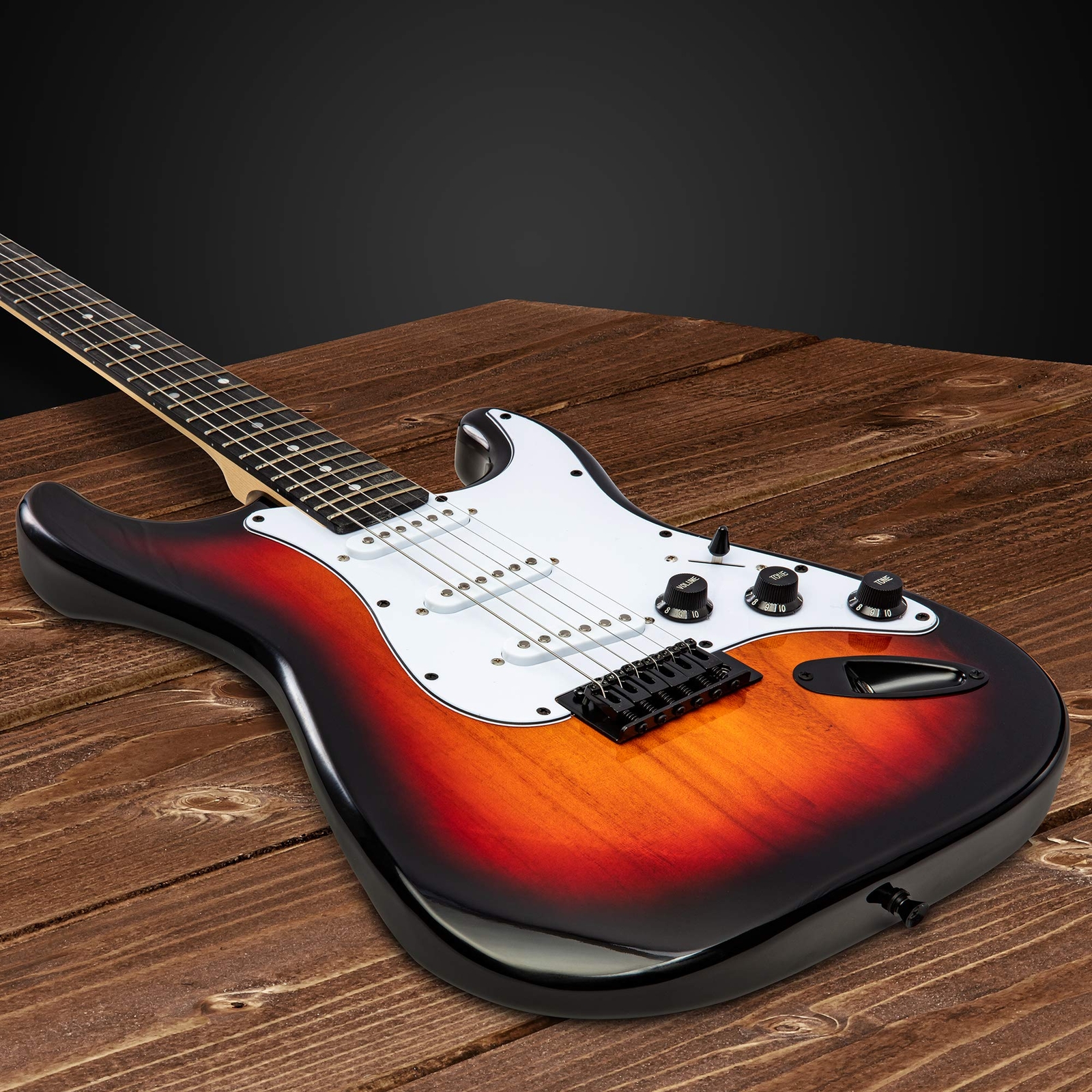 LyxPro Beginner 39” Electric Guitar & Electric Guitar Accessories, Sunburst