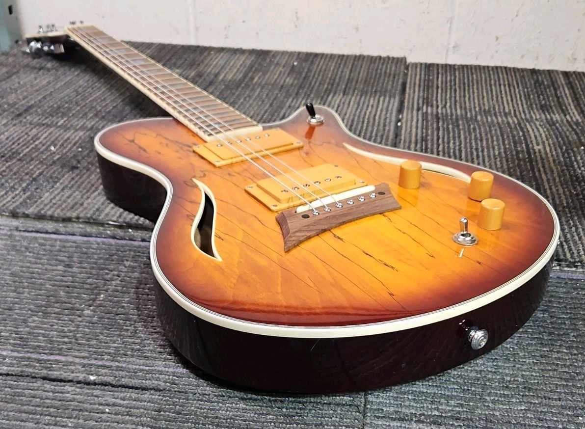Michael Kelly Hybrid Special Electric Guitar – Spalted Maple Burst Finish