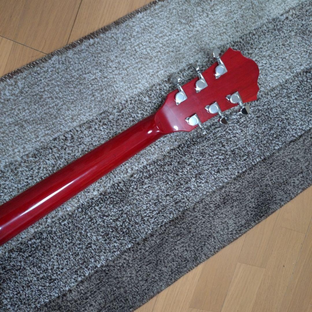 Ibanez AG85 TRD Full Hollow Body Electric Guitar Transparent Red Exotic Wood