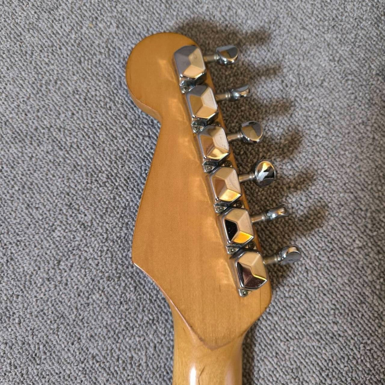 Fender Stratocaster Electric Guitar Black Made In Mexico Used Players Condition