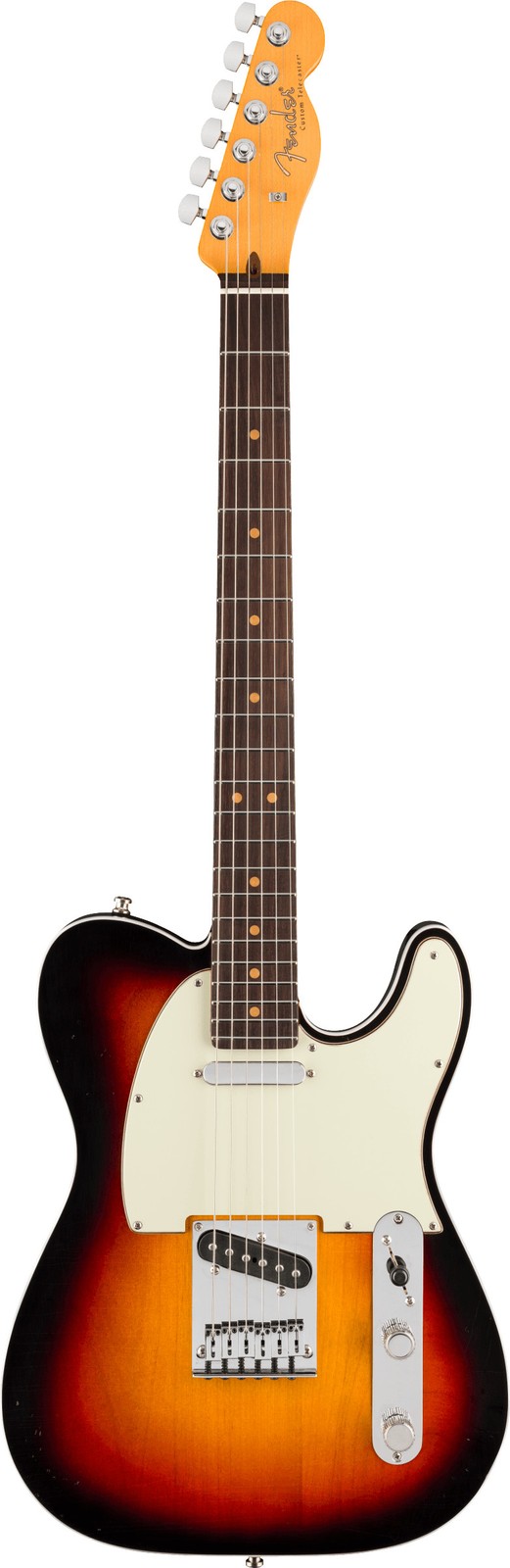 Fender American Ultra Luxe Vintage ’60s Tele Custom, Rosewood, 3-Color Sunburst