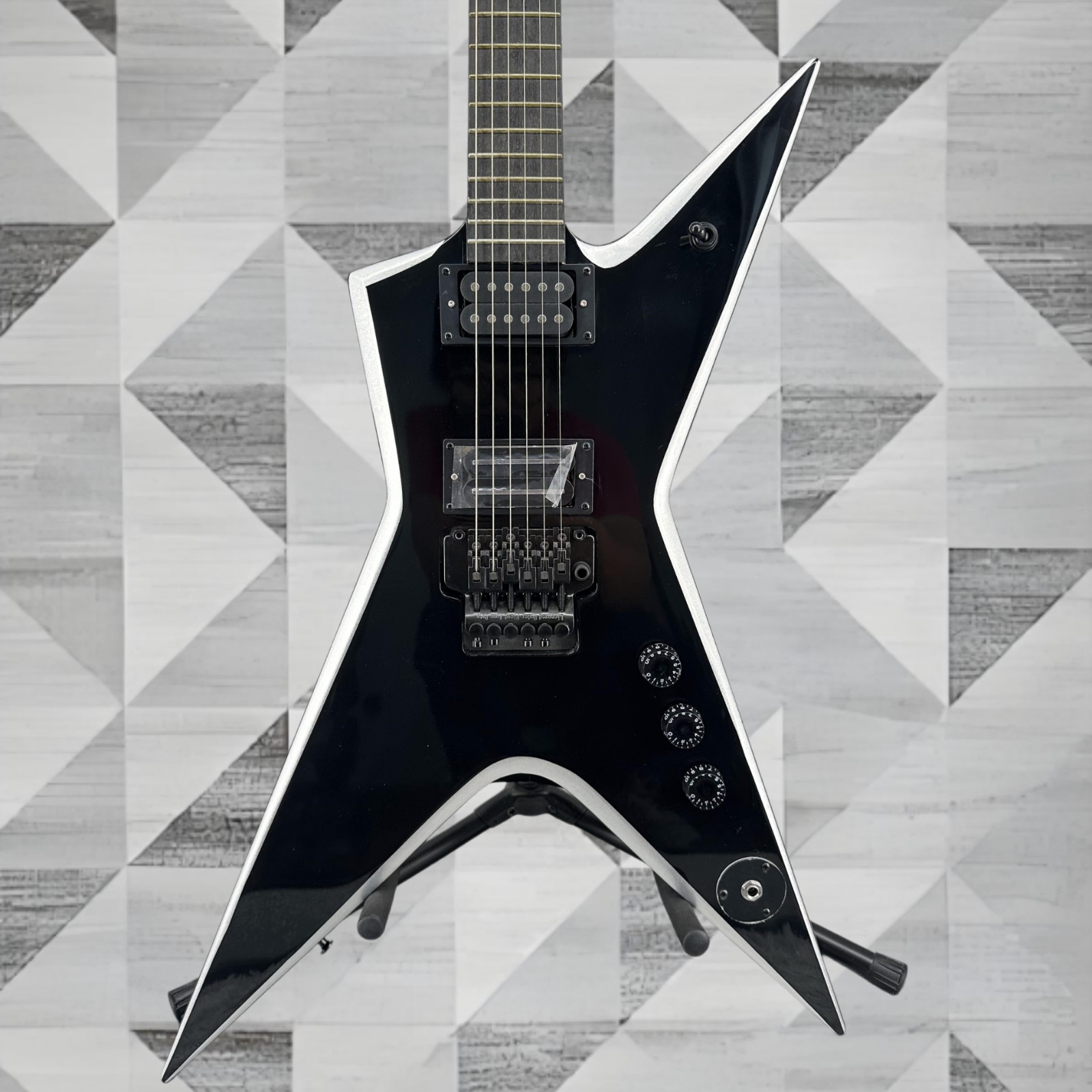 Dimebag Darrell Stealth Style Black Electric Guitar HH Pickup FR Bridge Ship US