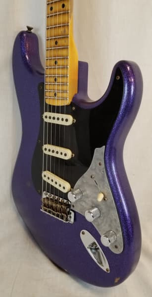 Fender Custom Shop Limited Edition Poblano II Strat Relic, Purple Sparkle, w/HSC