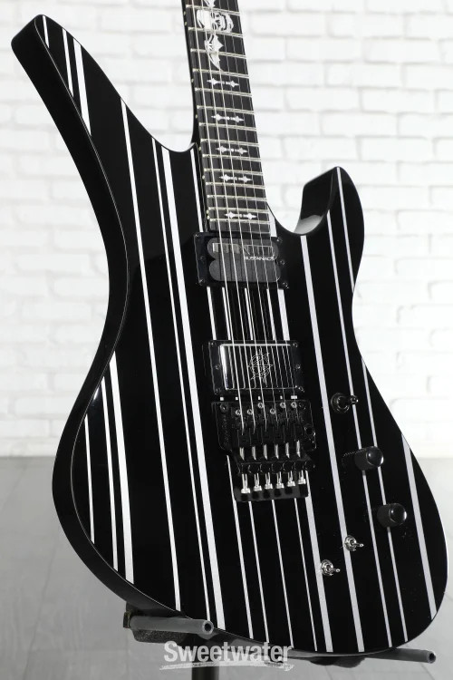 Schecter Synyster Gates Custom-S – Gloss Black with Silver Stripes