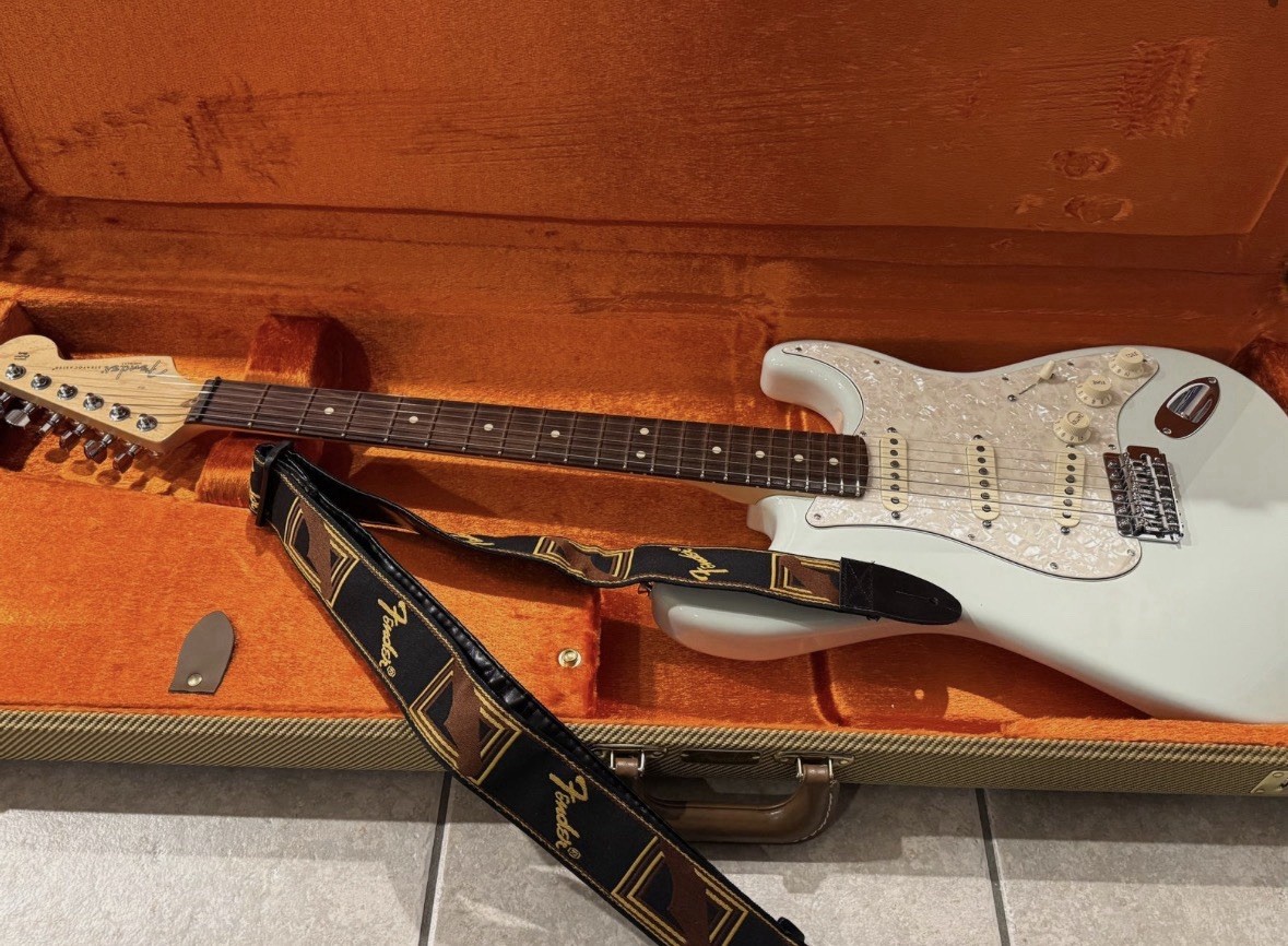 Joe Walsh Personally Owned Sonic Blue Fender Stratocaster w/ Case & Strap