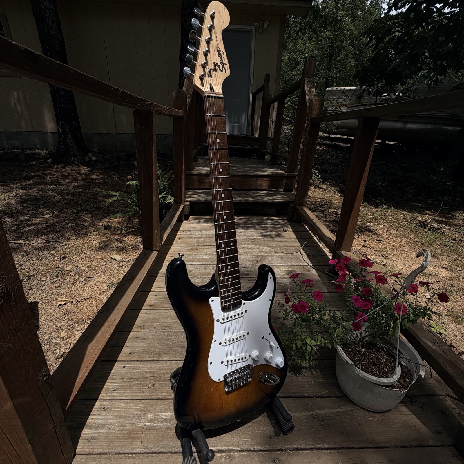 Squier Strat by Fender Crafted in Indonesia Low Action Plays Well