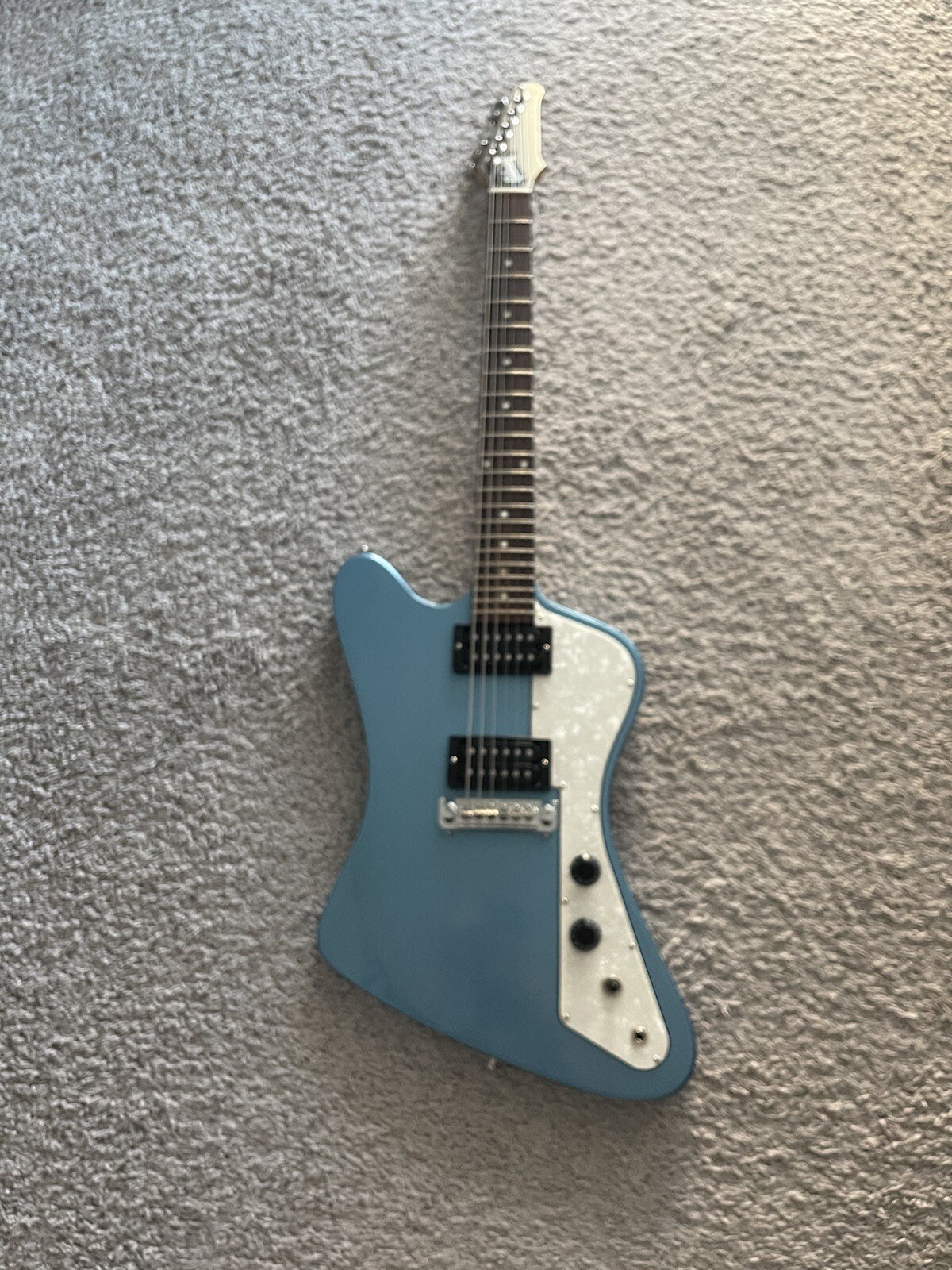 Gibson USA Firebird Zero S Series 2017 HH Pelham Blue Rosewood Fretboard Guitar