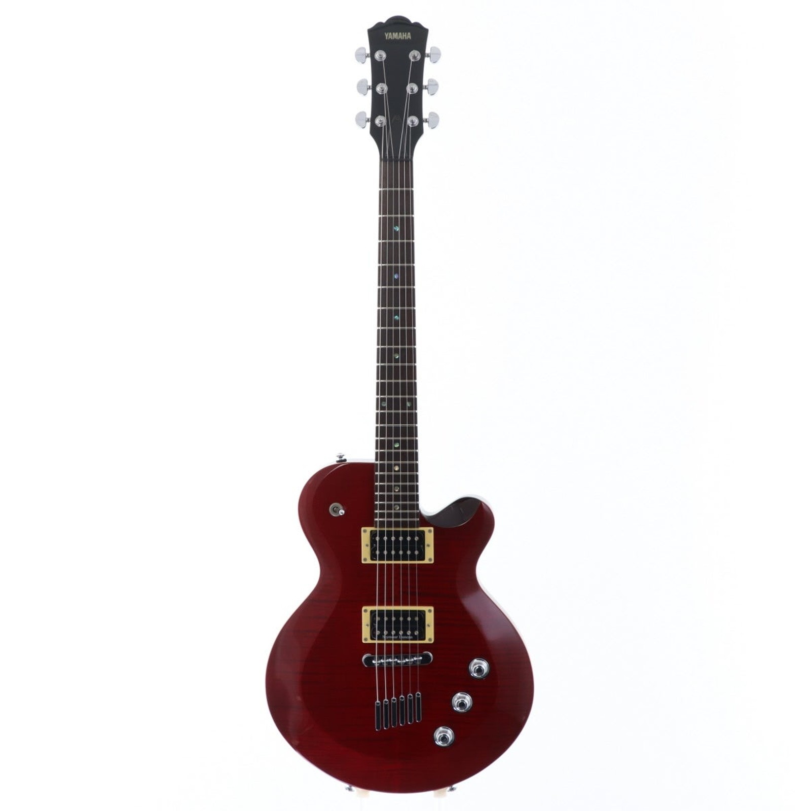 YAMAHA AES620 Transparent Dark Red Used 2005 Nato Neck Rosewood FB w/Soft Case