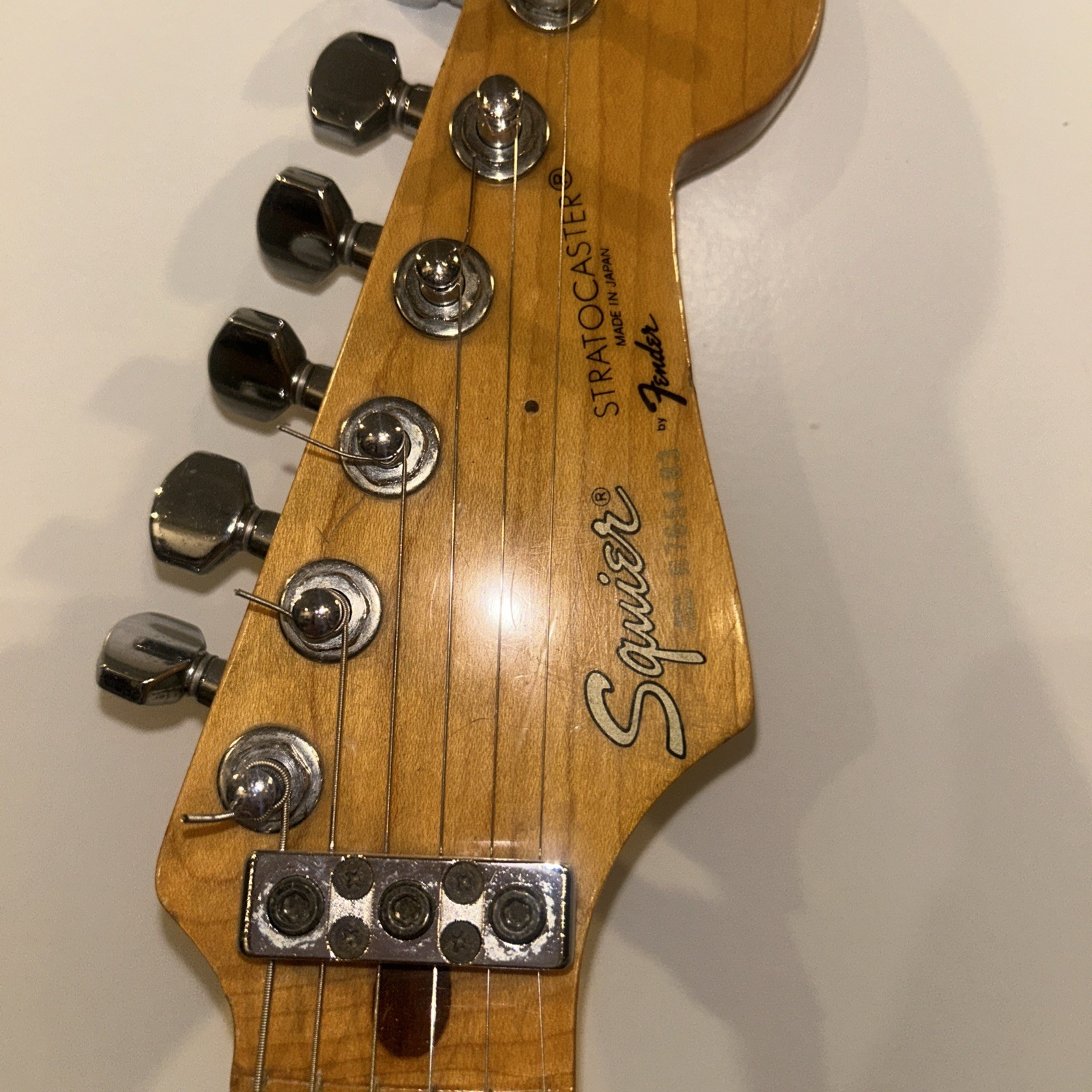 84-87 Fender Japan Squier Stratocaster Red White Blue Japan E Serial #