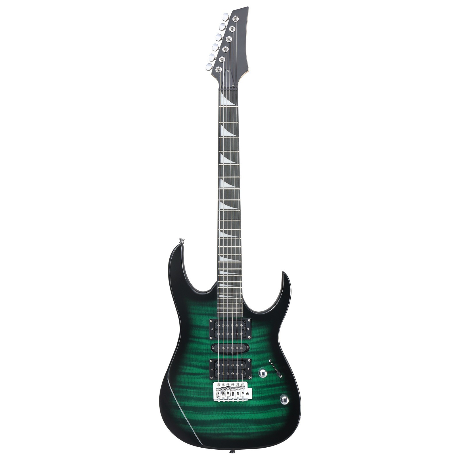 US Green 170 Electric Guitar HSH 6-Strings Basswood w/Bag Strap Tremolo Arm AMP
