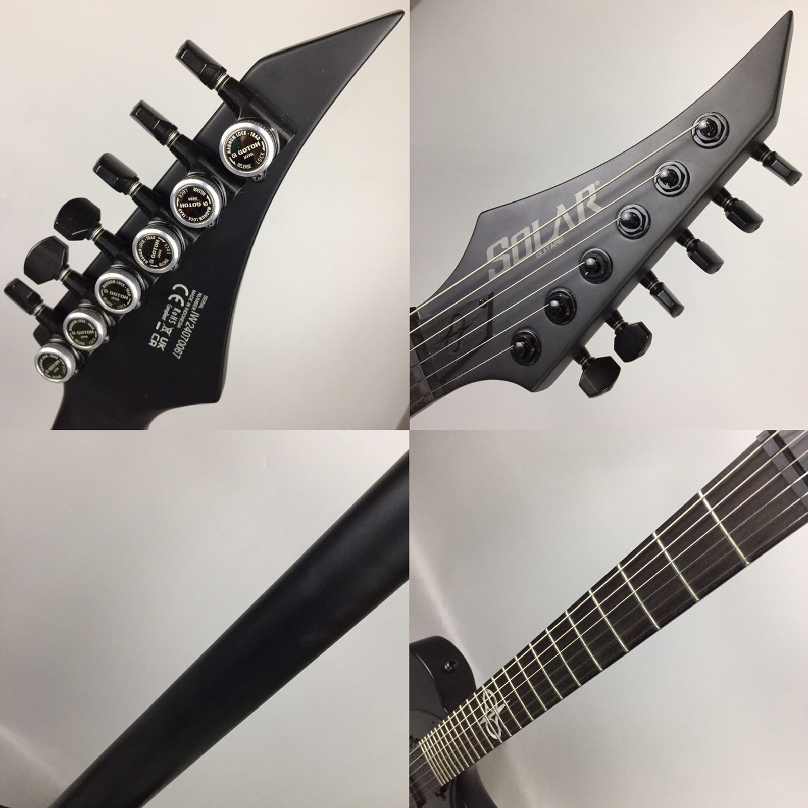 Solar T2.6C Used Ash Body Ebony Fingerboard Carbon Black Matte w/Soft Case