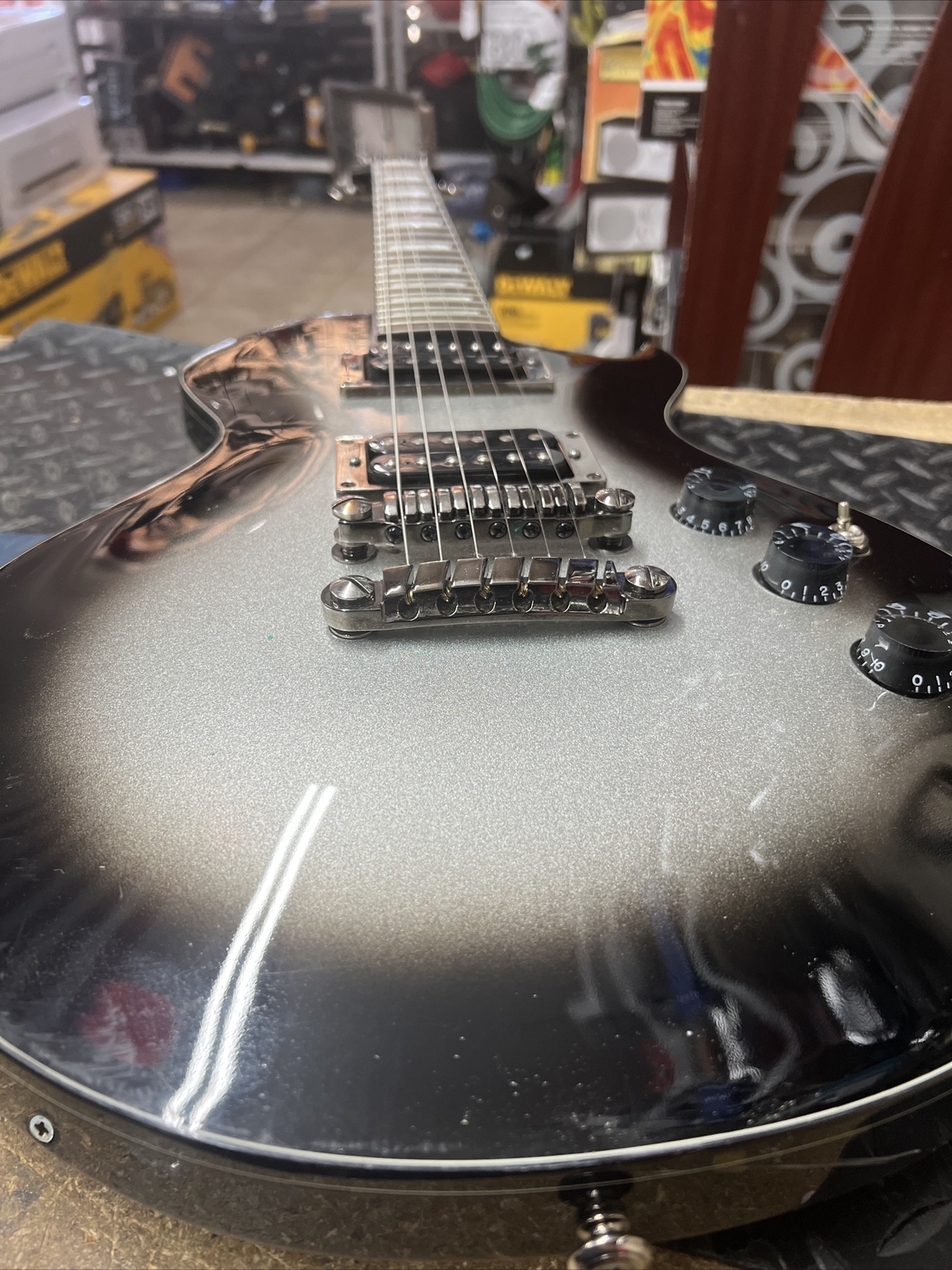 Ibanez N427 Single Cutaway 6 String Electric Guitar Black/Silver
