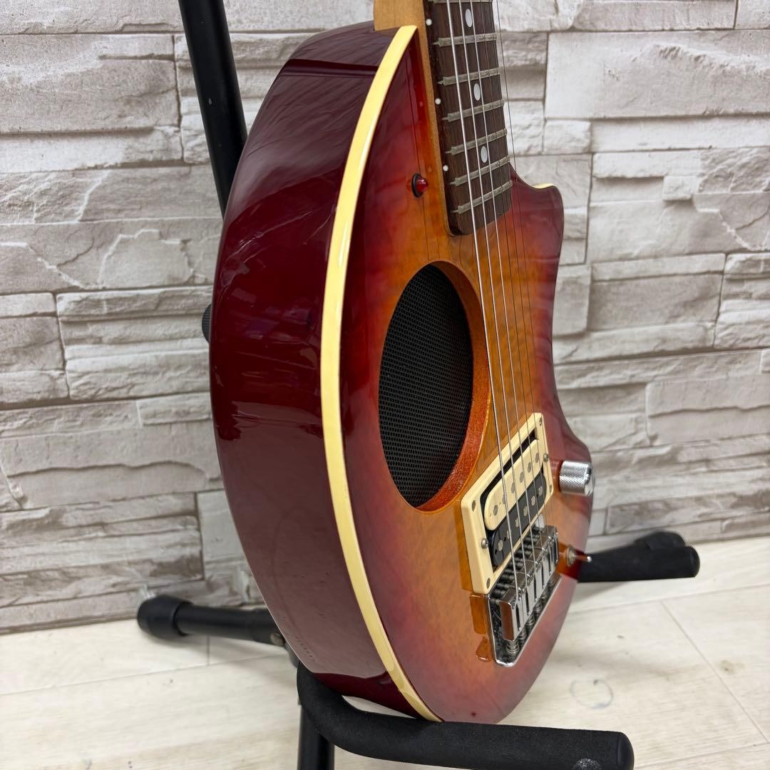 Fernandes ZO-3 Mini Guitar with Built-in Amplifier, Cherry Sunburst