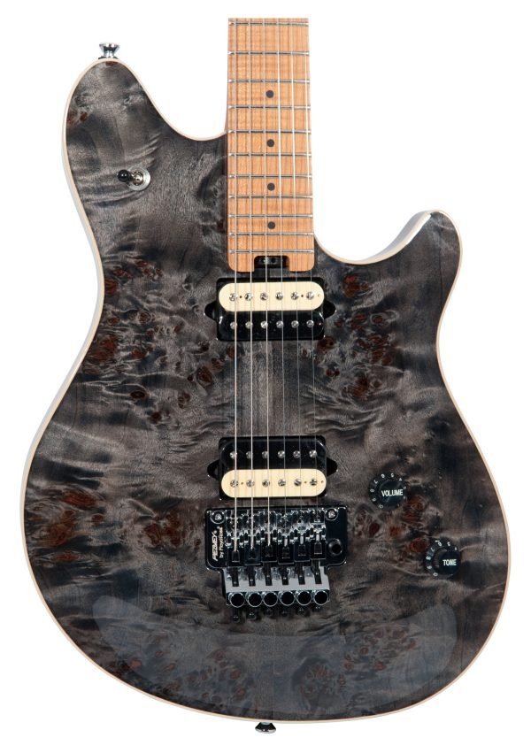 Peavey HP 2® Electric Guitar – Poplar Burl Top, Transparent Black Finish