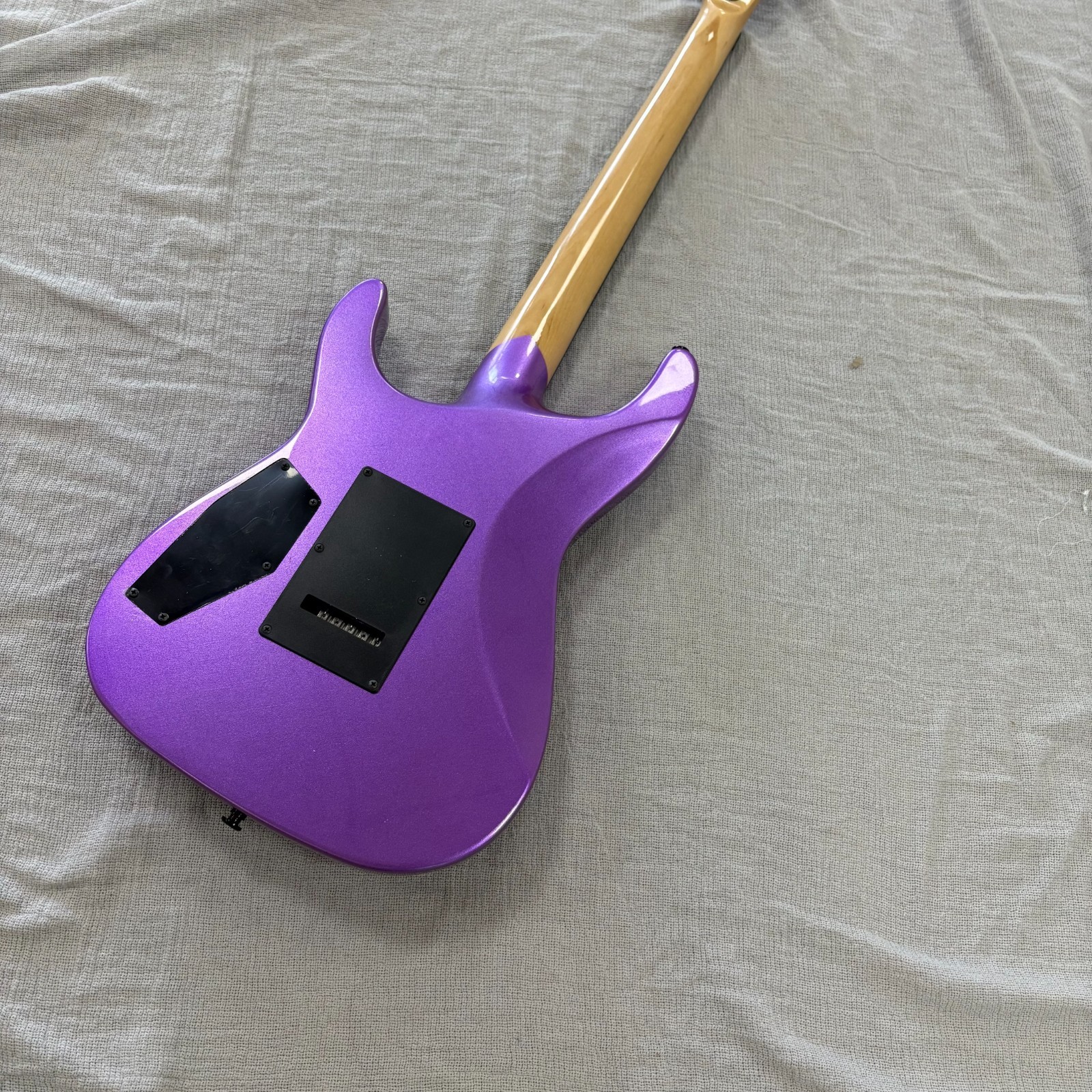 US Warehouse Purple Ouija Kirk Hammett Electric Guitar With Floyd Rose Tremolo