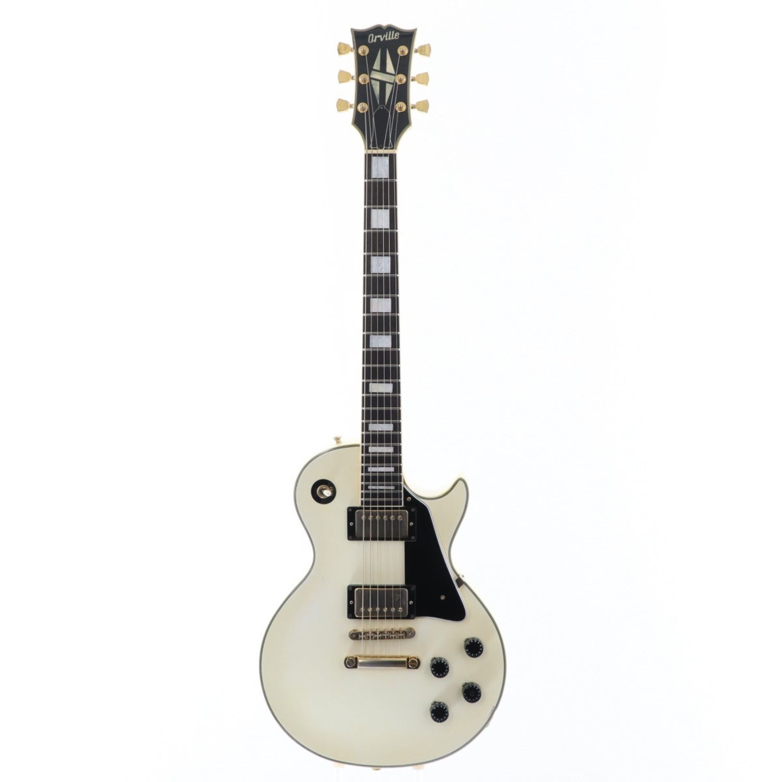 Orville LPC-75 Alpine White Used Maple Top Mahogany Back Body w/Soft Case