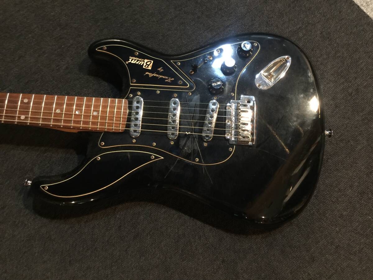 Rare Burns London Cobra DX Black Electric Guitar Discontinued Very Good Used