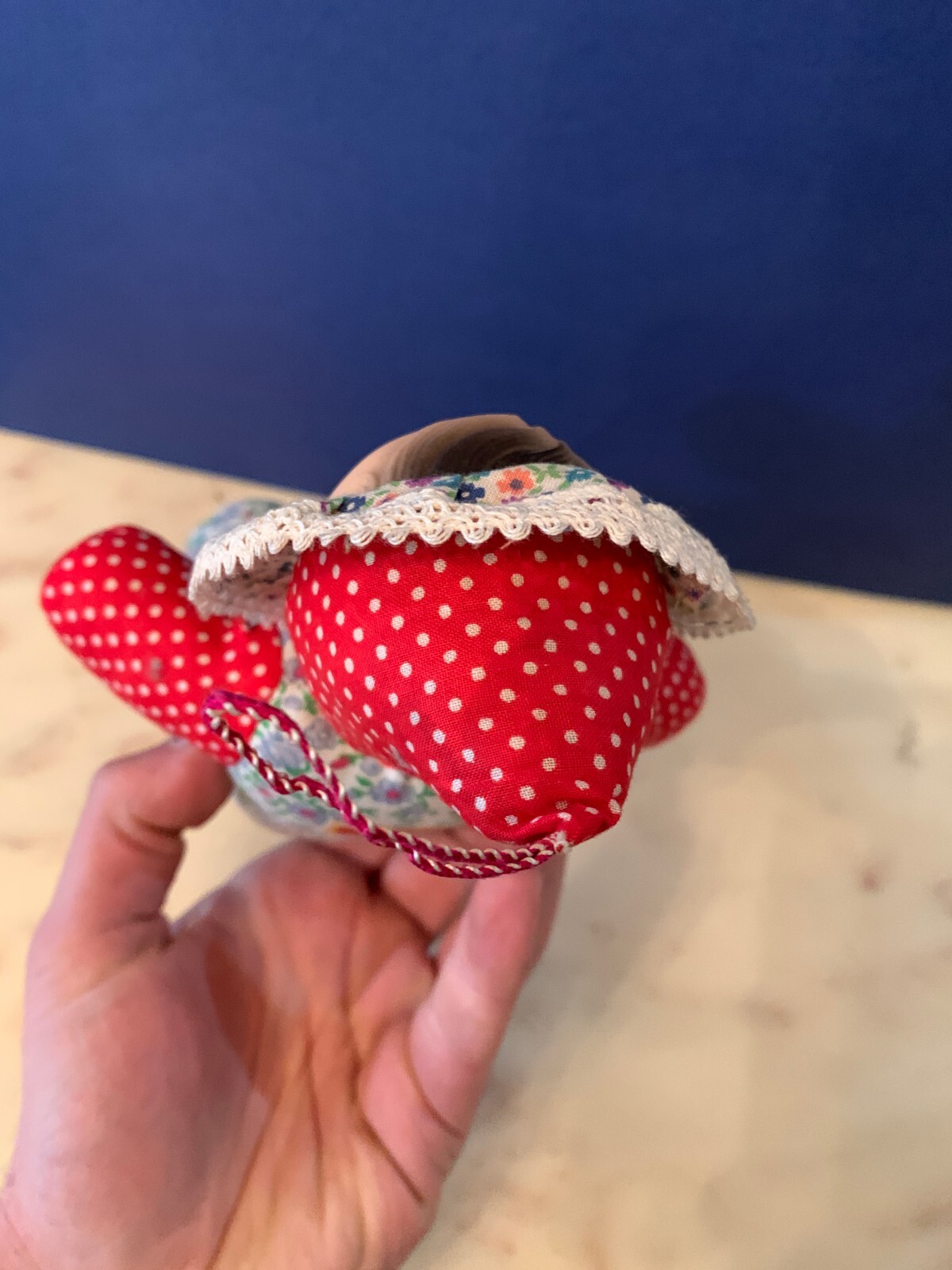 VINTAGE toy doll BABY RED CHINA
