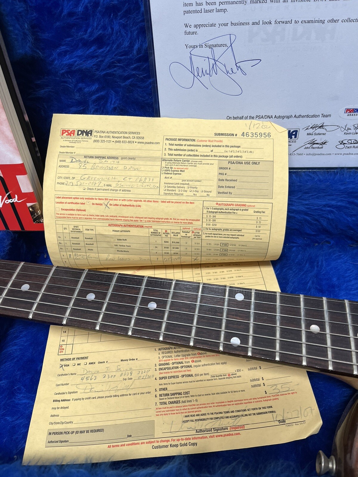 ROLLING STONES Gretsch Beast 1500 Guitar RONNIE WOOD AUTO PSA COA & Signed Book