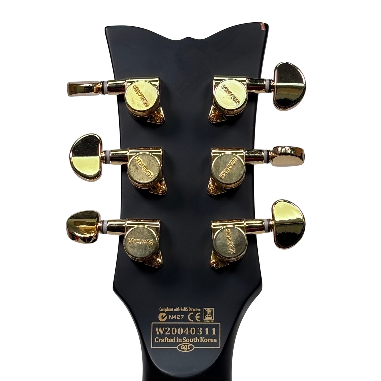 Schecter Solo-II Custom Electric Guitar – Aged Black Satin Mahogony Ebony Fret