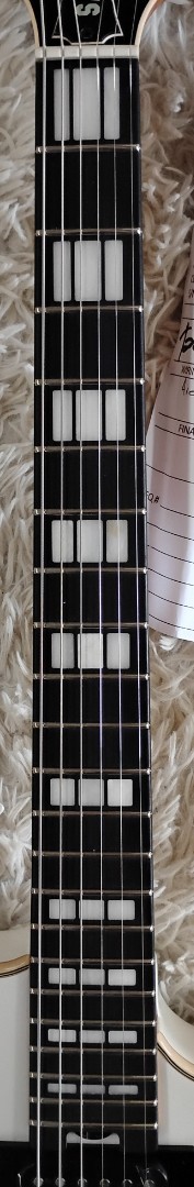 EVH Wolfgang SA-126 Special Semi Hollow Body, Platinum Pearl Metallic w/Case