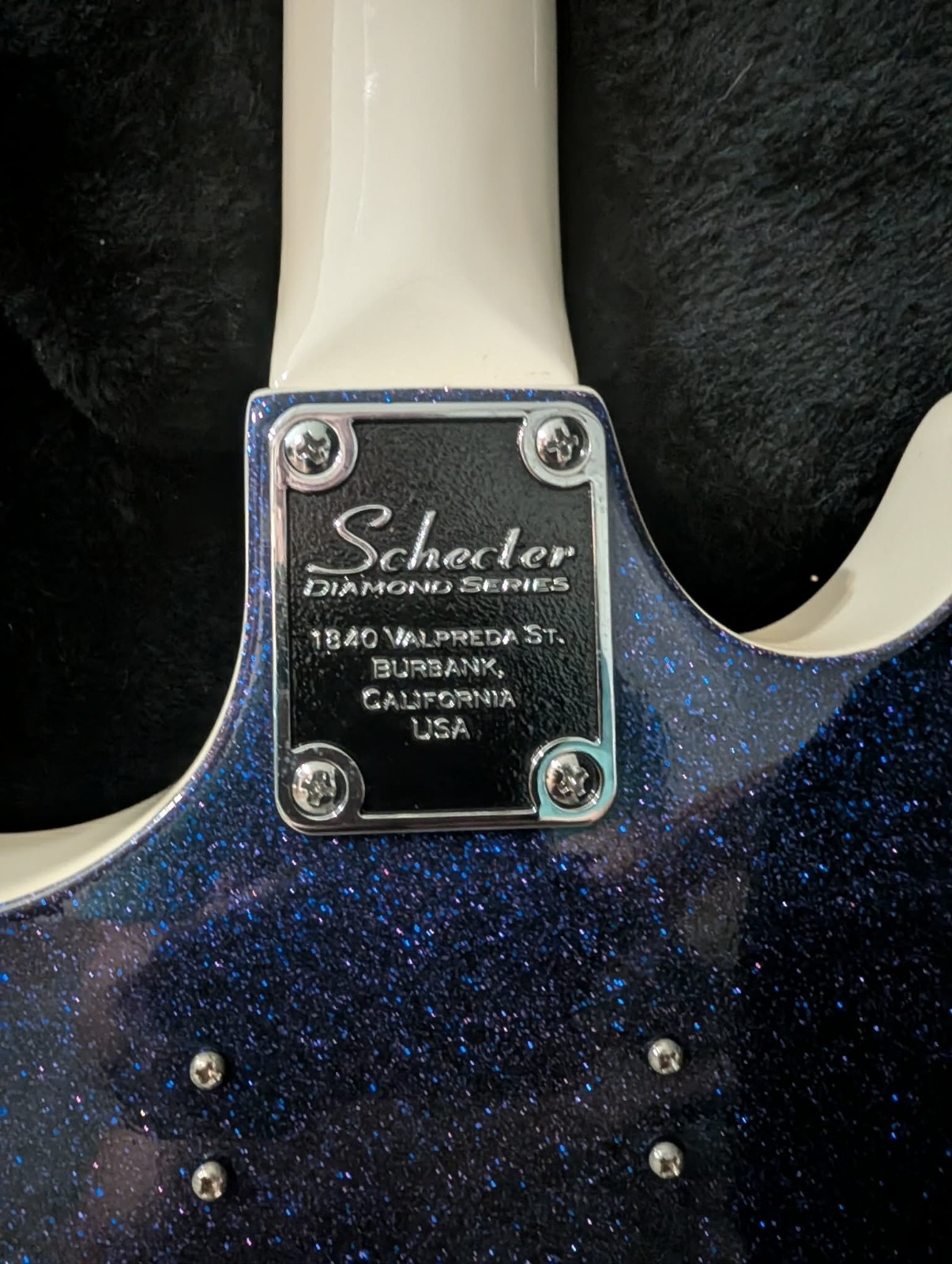 Schecter Diamond Series TSH-12 12-String Solid Body Electric Guitar Blue w/Case