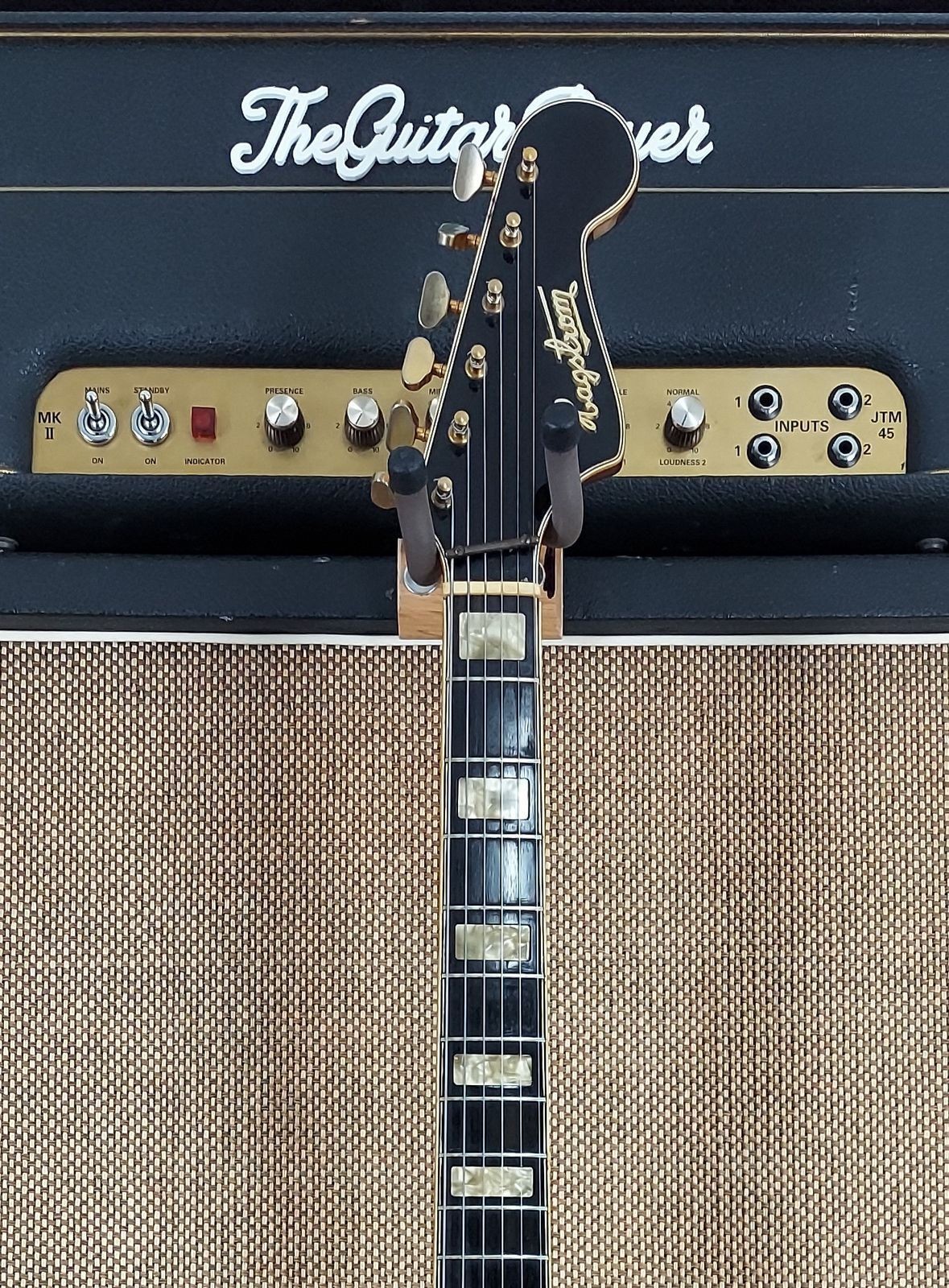 1966 Hagstrom Viking II Gold Factory Bigsby Great Vintage Guitar (155)