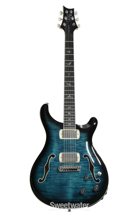 PRS SE Hollowbody II Piezo Electric Guitar – Peacock Blue