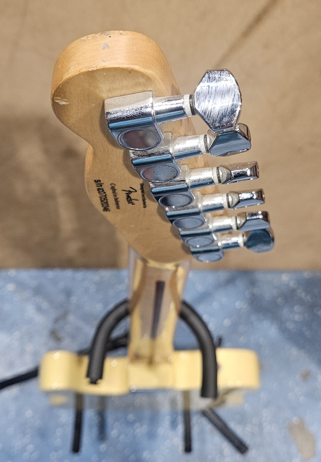 Squire by Fender Telecaster Custom 6-String Electric Guitar with Hard Case -READ