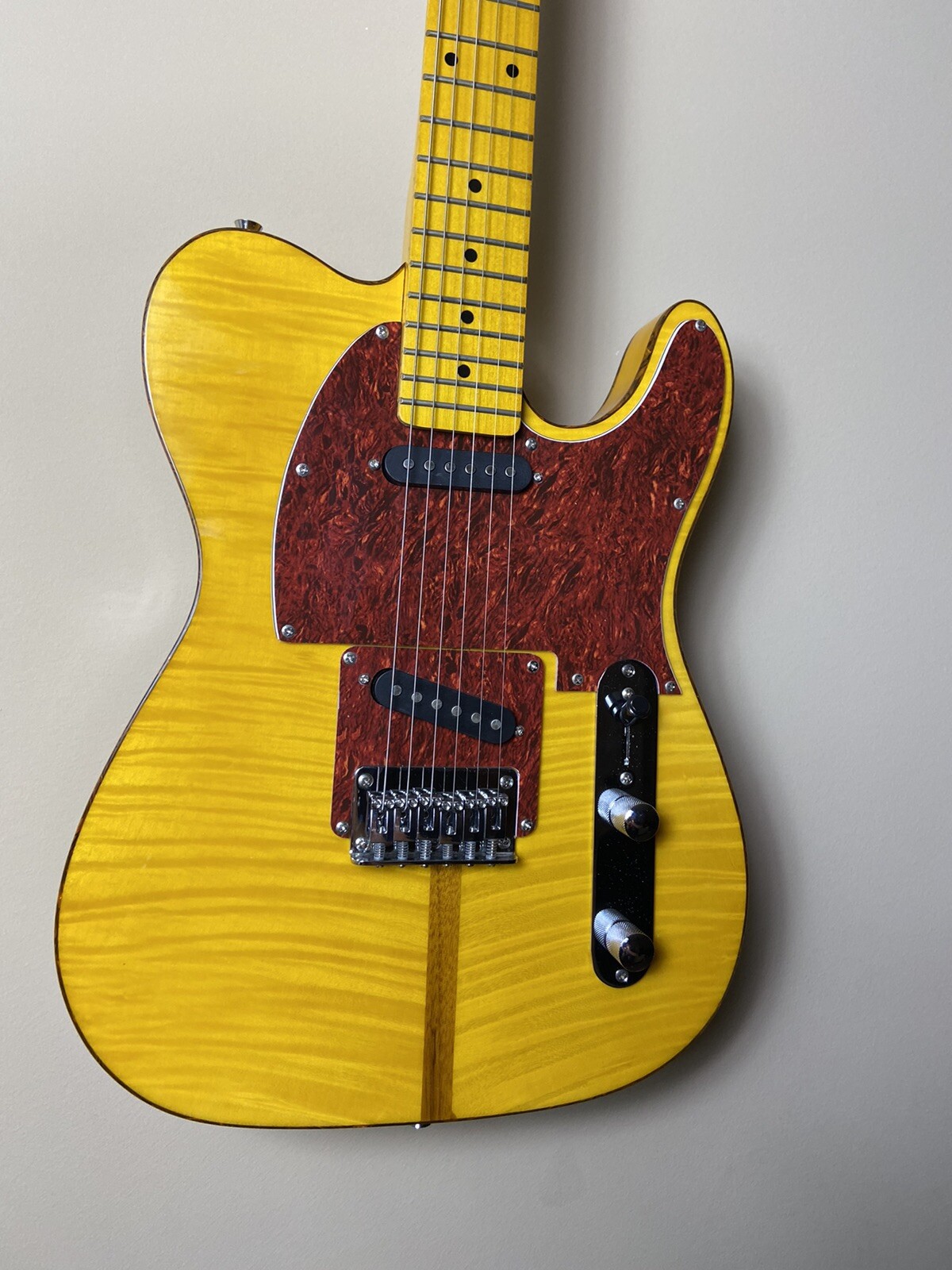 Electric guitar Vilches Guitars Basswood maple top w/HardCase