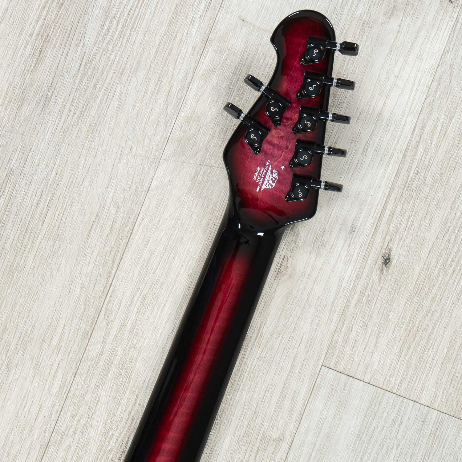 Ernie Ball Music Man BFR John Petrucci Majesty 7-String Guitar, Quilt Red Nebula