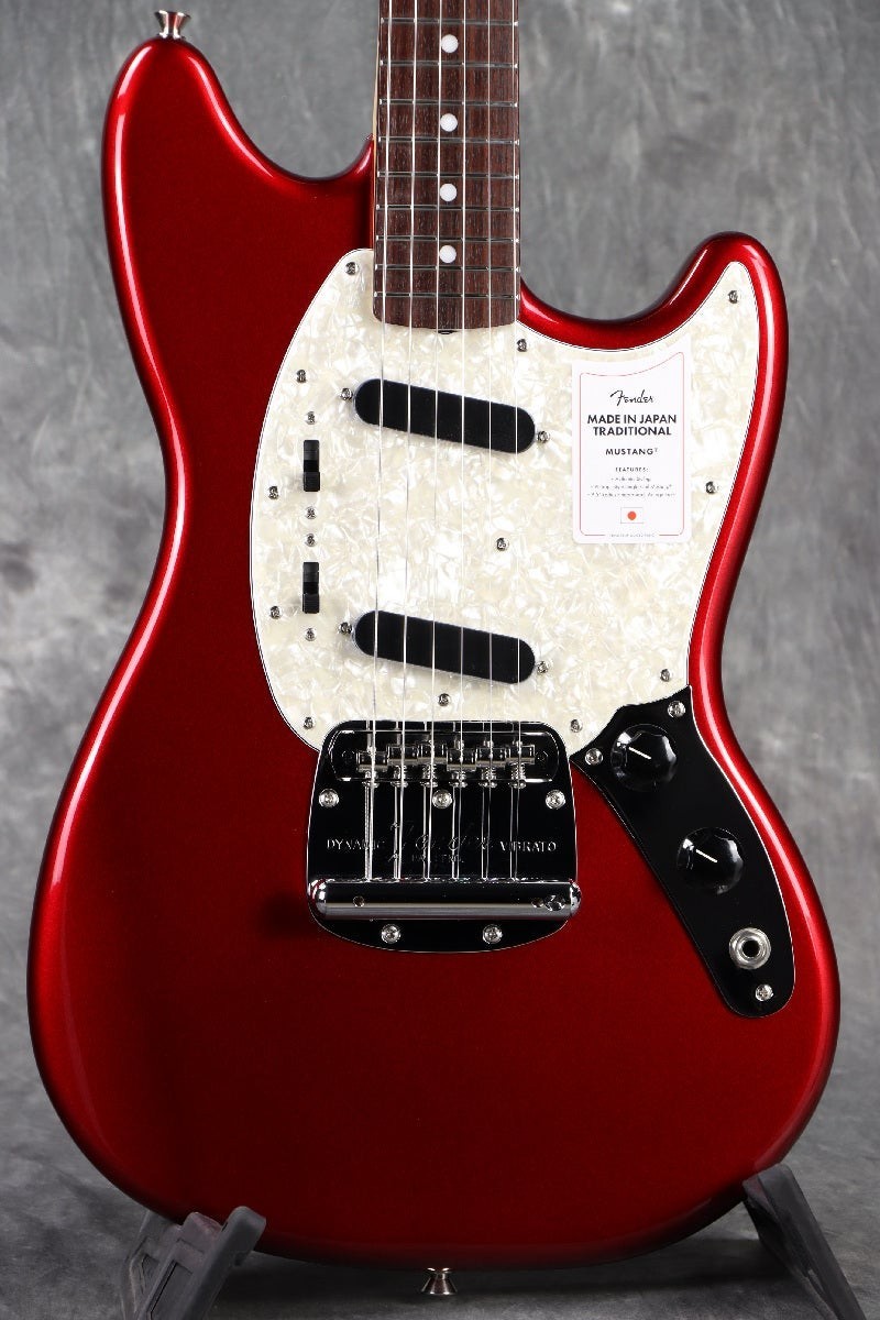 Fender Made in Japan Traditional 70s Mustang RW Candy Apple Red Electric Guitar