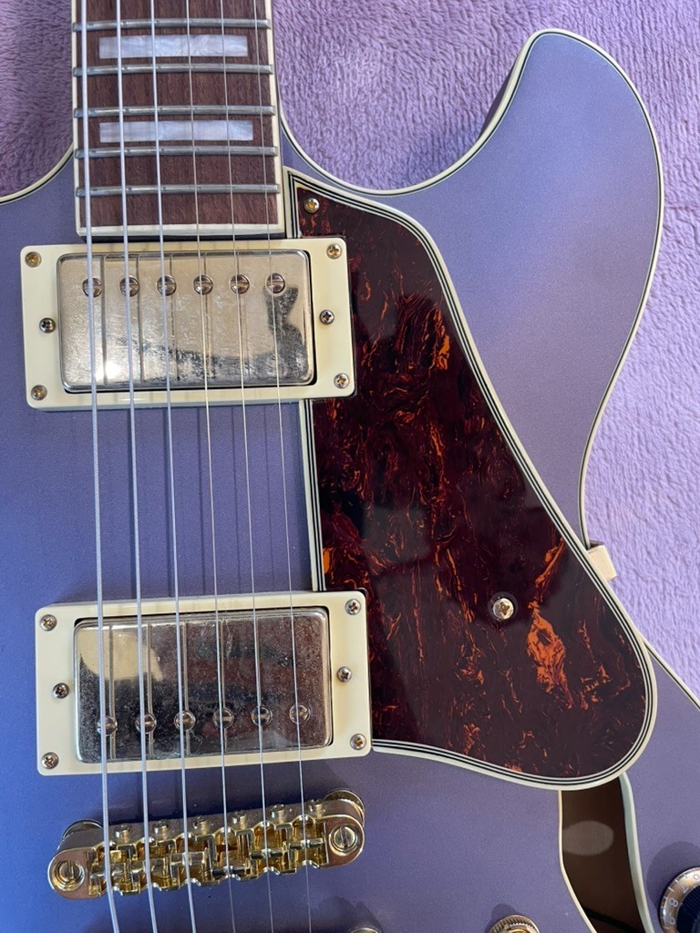 Ibanez Artcore AS73G Semi-Hollowbody Electric Guitar – Metallic Purple Flat