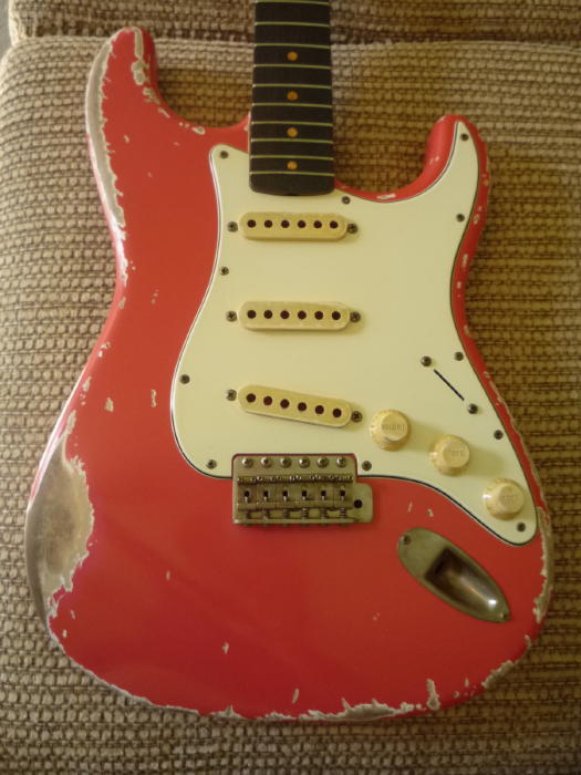 MJT Official Custom Order Vintage Aged Nitro Finish Guitar Body Mark Jenny VTS