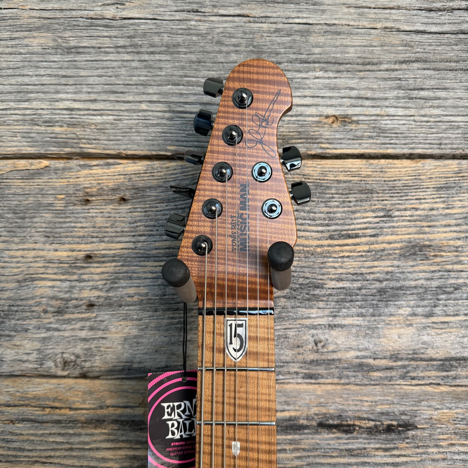 Ernie Ball Music Man JP15 7-String Electric Guitar – Red Tide Quilt