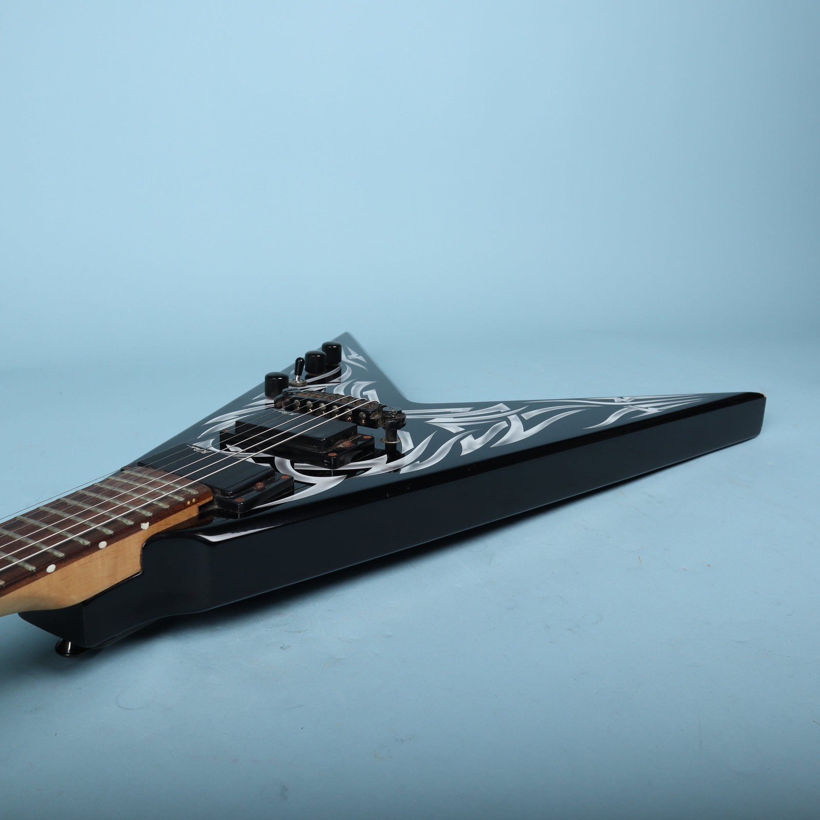 BC Rich Kerry King Signature KKV Tribal Flame Flying V Electric Guitar