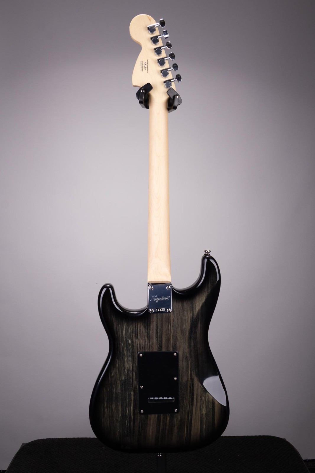 Squier Affinity Series Stratocaster FMT HSS Electric Guitar – Black Burst