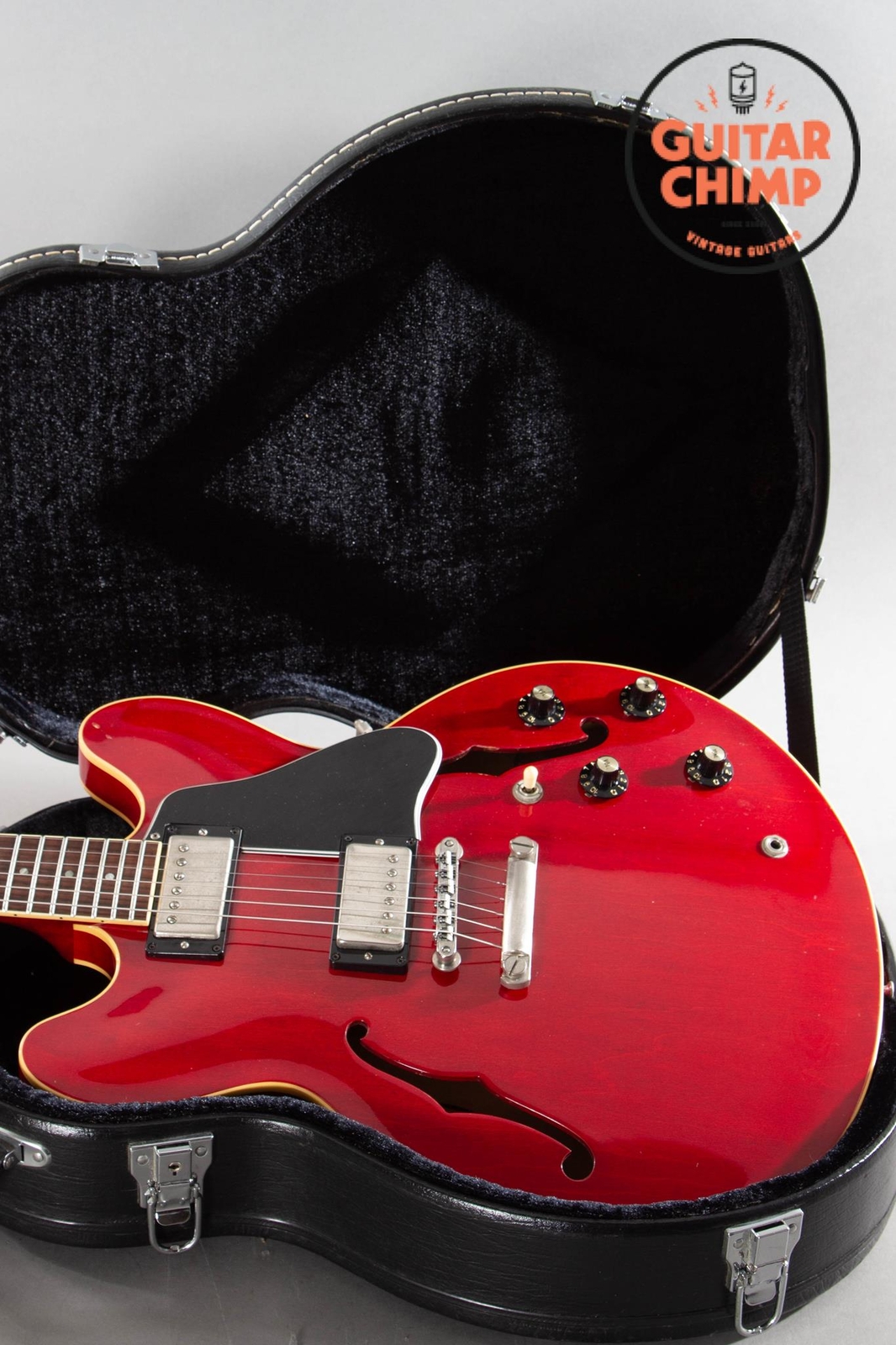 1996 Orville ES-335 Cherry Grinning Dog ’59 Pickups
